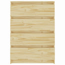 kommode 60x36x84 cm massivt fyrretræ