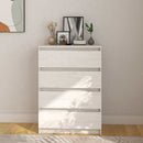 kommode 60x36x84 cm massivt fyrretræ hvid