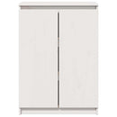 skænk 60x36x84 cm massivt fyrretræ hvid