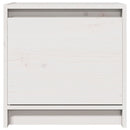 sengebord 40x30,5x40 cm massivt fyrretræ hvid