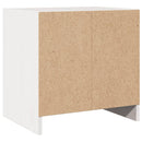 sengebord 40x30,5x40 cm massivt fyrretræ hvid