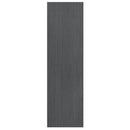bogskab/rumdeler 40x30x103,5 cm massivt fyrretræ grå