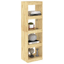 bogreol/rumdeler 40x30x135,5 cm massivt fyrretræ