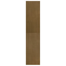 bogreol/rumdeler 40x30x135,5 cm massivt fyrretræ gyldenbrun