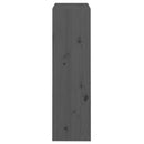 bogreol/rumdeler 60x30x103,5 cm massivt fyrretræ grå