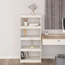 bogreol/rumdeler 60x30x135,5 cm massivt fyrretræ hvid