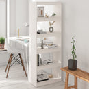 bogreol/rumdeler 60x30x167,5 cm massivt fyrretræ hvid