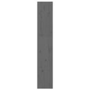 bogreol/rumdeler 60x30x167,5 cm massivt fyrretræ grå