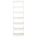 bogskab/rumdeler 60x30x199,5 cm massivt fyrretræ hvid