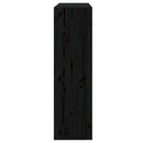 bogreol/rumdeler 80x30x103,5 cm massivt fyrretræ sort