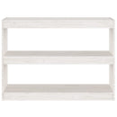 bogreol/rumdeler 100x30x71,5 cm massivt fyrretræ hvid