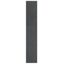 bogreol/rumdeler 100x30x167,5 cm massivt fyrretræ grå