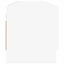 garderobeskab 100x32,5x35 cm konstrueret træ hvid