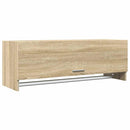 garderobeskab 100x32,5x35 cm konstrueret træ sonoma-eg