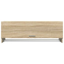 garderobeskab 100x32,5x35 cm konstrueret træ sonoma-eg