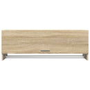garderobeskab 100x32,5x35 cm konstrueret træ sonoma-eg