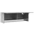 garderobeskab 100x32,5x35 cm konstrueret træ betongrå