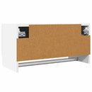 garderobe 70x32,5x35 cm konstrueret træ hvid