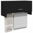 garderobe 70x32,5x35 cm konstrueret træ sort