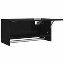 garderobe 70x32,5x35 cm konstrueret træ sort