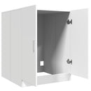 vaskemaskineskab 71x71,5x91,5 cm hvid