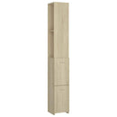 badeværelsesskab 25x26,5x170 cm konstrueret træ sonoma-eg