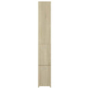 badeværelsesskab 25x26,5x170 cm konstrueret træ sonoma-eg