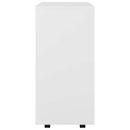 rulleskab 60x35x75 cm konstrueret træ hvid