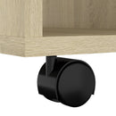 skab med hjul 60x35x75 cm konstrueret træ sonoma-eg
