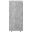 rulleskab 60x35x75 cm konstrueret træ betongrå