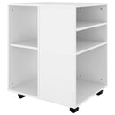 rulleskab 60x53x72 cm konstrueret træ hvid