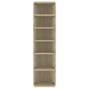 skoskab 27,5x27x102 cm konstrueret træ sonoma-eg