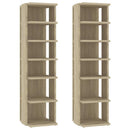 skoskabe 2 stk. 27,5x27x102 cm sonoma-eg