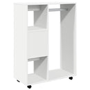 klædeskab 80x40x110 cm konstrueret træ hvid