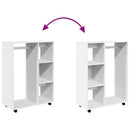 klædeskab 80x40x110 cm konstrueret træ hvid