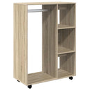 klædeskab 80x40x110 cm konstrueret træ sonoma-eg