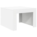 sofabord 50x50x35 cm konstrueret træ hvid