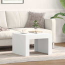 sofabord 50x50x35 cm konstrueret træ hvid
