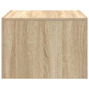 sofabord 50x50x35 cm konstrueret træ sonoma-eg