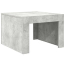 sofabord 50x50x35 cm konstrueret træ betongrå