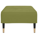 fodskammel 78x56x32 cm fløjl lysegrøn