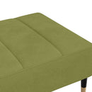 fodskammel 78x56x32 cm fløjl lysegrøn