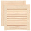 skabslåger 2 stk. 39,5x39,4 cm lameldesign massivt fyrretræ