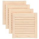 skabslåger 4 stk. 39,5x39,4 cm lameldesign massivt fyrretræ