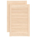 skabslåger 2 stk. 61,5x39,4 cm lameldesign massivt fyrretræ
