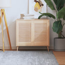 skabslåger 2 stk. 61,5x39,4 cm lameldesign massivt fyrretræ