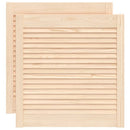 skabslåger 2 stk. 61,5x59,4 cm lameldesign massivt fyrretræ
