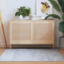 skabslåger 2 stk. 61,5x59,4 cm lameldesign massivt fyrretræ