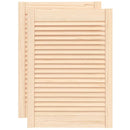 skabslåger 2 stk. 69x49,4 cm lameldesign massivt fyrretræ