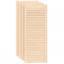 skabslåger 4 stk. 99,3x39,4 cm lameldesign massivt fyrretræ